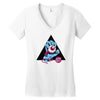 satan rulz (2) Women's V-Neck T-Shirt