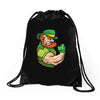happy saint patrick day Drawstring Bags