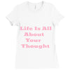 life is all Ladies Fitted T-Shirt