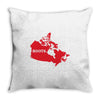 Canada Continent Roots Throw Pillow