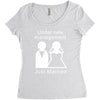 under new management   just married Women's Triblend Scoop T-shirt