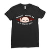 March Peeking Out Asian Baby Boy Ladies Fitted T-Shirt