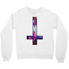 inverted galaxy cross funny  religion banter space fashion new Crewneck Sweatshirt