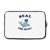 seal the deal Laptop sleeve