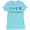 i ate sum pi t shirt s m l xl 2xl 3xl funny nerdy geeky college awesom Ladies Fitted T-Shirt