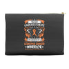 Never Underestimate The Strength Of A Leukemia Cancer Warrior Accessory Pouches