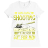 long range shooting Ladies Fitted T-Shirt