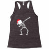skeleton dabbing christmas Racerback Tank