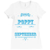The Best Poppy Was Born In September Ladies Fitted T-Shirt