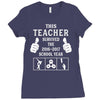 This Teacher Survived The 2016 2017 School Year Ladies Fitted T-Shirt