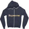 gold premium Zipper Hoodie
