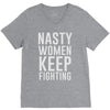 nasty women keep fighting V-Neck Tee