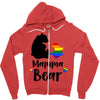 mama bear gay pride Zipper Hoodie