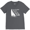 you can't control wind,but.. V-Neck Tee