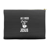coffee and jesus Accessory Pouches