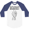 mathematically 3/4 Sleeve Shirt