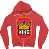 king red Zipper Hoodie