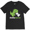 daddysaurus dinosaur dino V-Neck Tee
