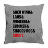The Direwolves Throw Pillow