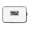 props to ya mama Laptop sleeve