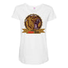 danger angry bear Maternity Scoop Neck T-shirt