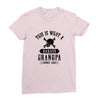 This is What a Badass Grandpa Looks Like Ladies Fitted T-Shirt