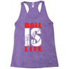 ball is life funny sports Racerback Tank