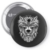 wolf Pin-back button
