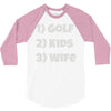 golfing dad uncle 3/4 Sleeve Shirt