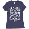 sons of anarchy soa motorcycle club tv show Ladies Fitted T-Shirt