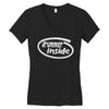 drummer inside Women's V-Neck T-Shirt