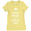 now panic and freak out Ladies Fitted T-Shirt