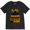 My Wife Is Super Awesome Her Husband V-Neck Tee