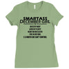 Smartass December Girl Ladies Fitted T-Shirt