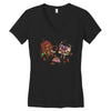 bar fight Women's V-Neck T-Shirt