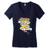solemnly pizza Women's V-Neck T-Shirt