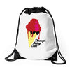 through being cool graphic Drawstring Bags