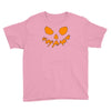 scary pumpkin face halloween Youth Tee