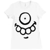 monster face (2) Ladies Fitted T-Shirt
