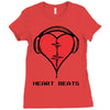 heart beats Ladies Fitted T-Shirt