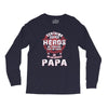 papa heros Long Sleeve Shirts