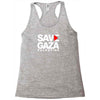save gaza palestine Racerback Tank