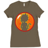 Kid Goku Saiyan With Dragon Ball 4 Star Ladies Fitted T-Shirt