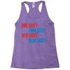 one shift two shift red shift blue shift Racerback Tank