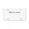 babette License Plate