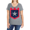 land of the free1 Ladies Curvy T-Shirt