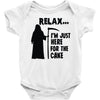 i'm just here for the cake Baby Onesie