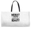 nerd.. Weekender Totes