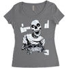 skull gamer Women's Triblend Scoop T-shirt