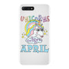 unicorns are born in april cute unicorn iPhone 7 Plus Case